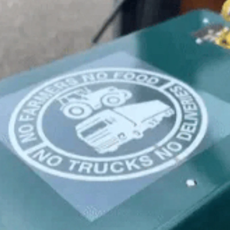 Car Vinyl Sticker: No Farmers No Food - No Trucks No Deliveries - Image 7