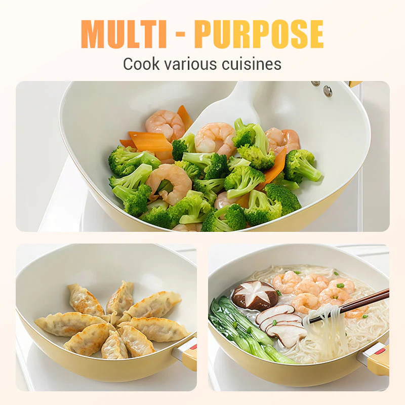 Ceramic Nonstick Frying Pan Skillet with Lid - Image 6