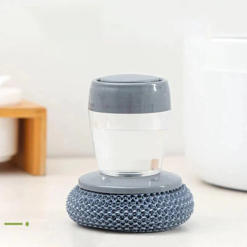 🔥Kitchen Soap Press Dispensing Palm Brush - Image 8
