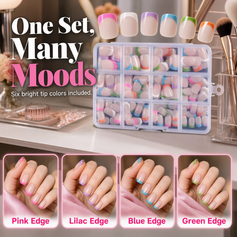 🥳2026 HOT SALE🥳💞50K+ SOLD!💅✨ 50% OFF!🎁 Color Pop Press-On Nails - Image 2
