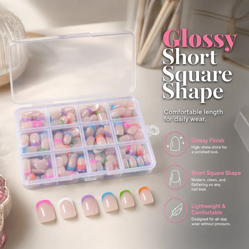 🥳2026 HOT SALE🥳💞50K+ SOLD!💅✨ 50% OFF!🎁 Color Pop Press-On Nails - Image 3
