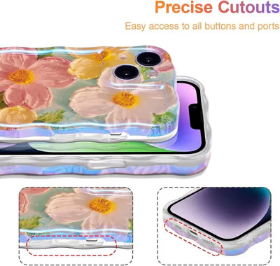 🌸Colorful Retro Oil Painting Print Phone Case - Image 5