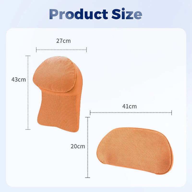 Comfortable Car Headrest & Lumbar Pillow - Image 8