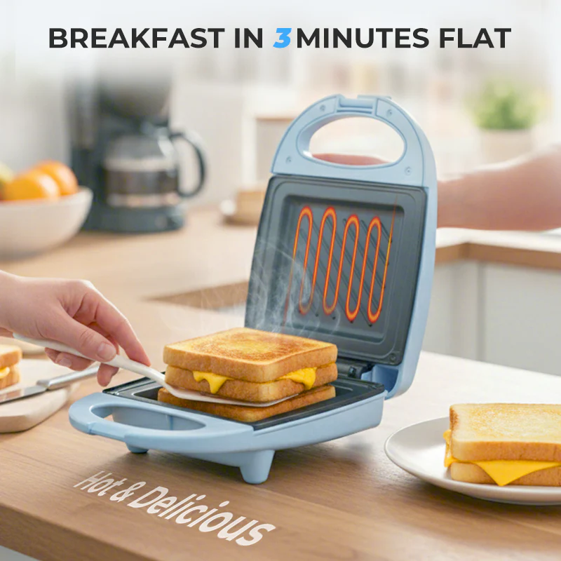 Compact Multi-Function Fast Heating Sandwich Maker - Image 2