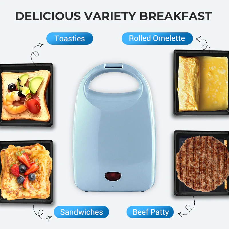 Compact Multi-Function Fast Heating Sandwich Maker - Image 4