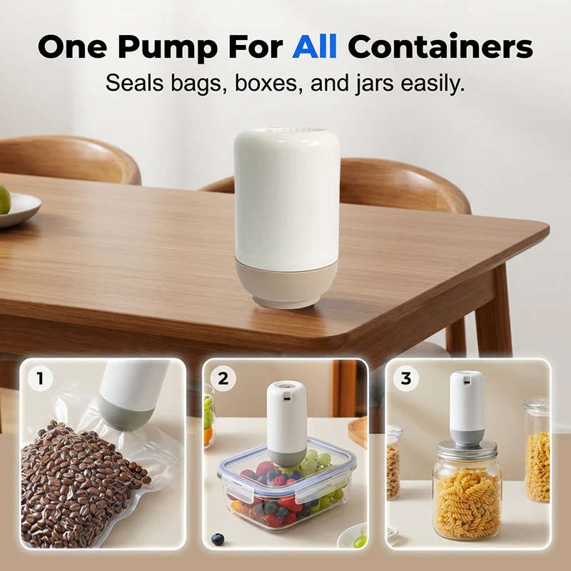 Portable Electric Vacuum Sealer Pump - Image 4