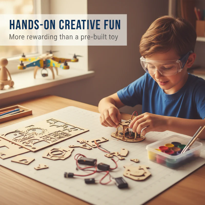 🎁🔥 HOT SALE 50%OFF 🔥🧩 DIY Wooden Drone Building Kit 🚁 - Image 4