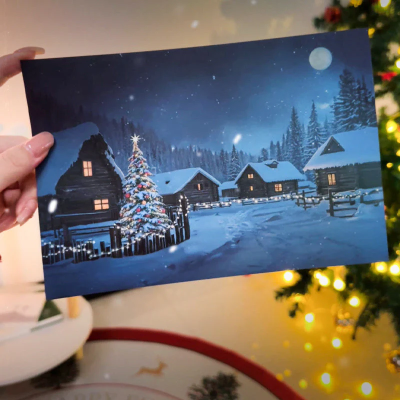 ✨ Creative Christmas Greeting Card with Temperature Change - Image 2
