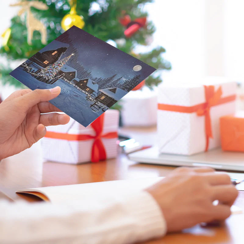✨ Creative Christmas Greeting Card with Temperature Change - Image 7