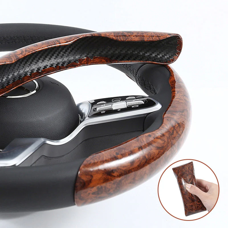 🍃🍃Carbon Fiber Pattern Laser Ultra-thin Non-slip Universal Car Steering Wheel Cover - Image 11