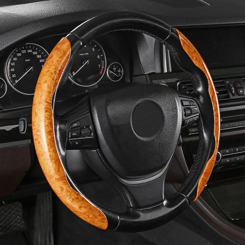 🍃🍃Carbon Fiber Pattern Laser Ultra-thin Non-slip Universal Car Steering Wheel Cover - Image 5