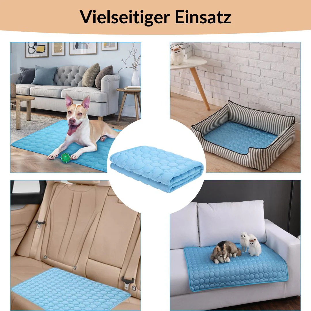 ❄️Give your furry friend a cool summer!🧊Pet Cooling Ice Silk Mat – Summer Cooling Pet Bed Pad for Dogs and Cats, Breathable Washable Sleeping Cushion for Indoor and Outdoor Use, Lightweight Cooling Crate and Sofa Pet Mat - Image 8