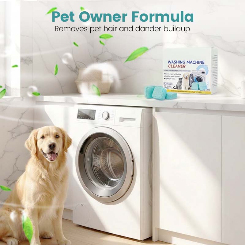 🌞 Spring into Savings: 50% Off🔥Washing Machine Cleaner for Pet Homes - Powerful Dander & Grime Remover | 12 Tablets for Monthly Maintenance - Image 5
