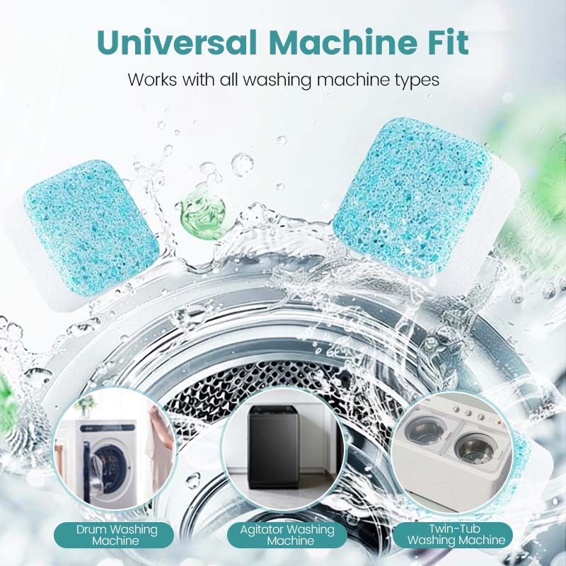 🌞 Spring into Savings: 50% Off🔥Washing Machine Cleaner for Pet Homes - Powerful Dander & Grime Remover | 12 Tablets for Monthly Maintenance - Image 6