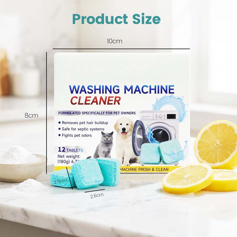 🌞 Spring into Savings: 50% Off🔥Washing Machine Cleaner for Pet Homes - Powerful Dander & Grime Remover | 12 Tablets for Monthly Maintenance - Image 7