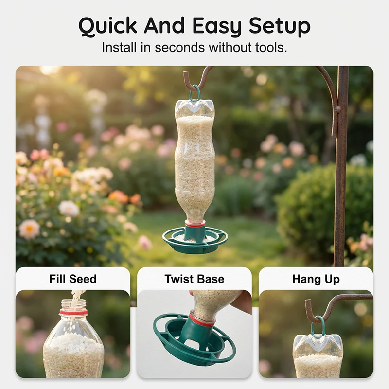 DIY Bottle Top Bird Feeder Attachment - Image 5