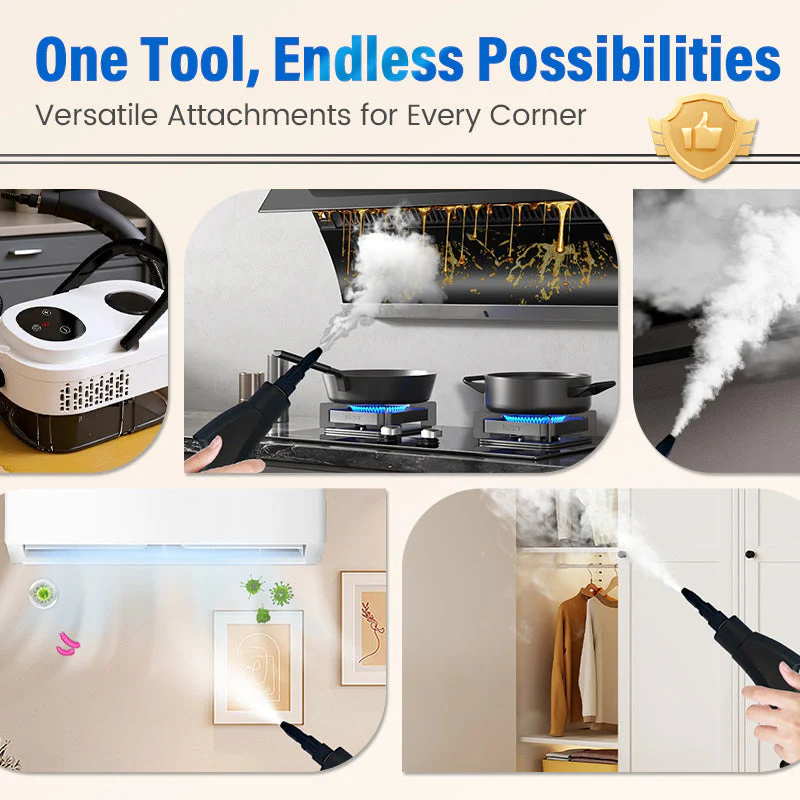 🥳2026 HOT SALE🥳💞50K+ SOLD!📢⏰ 50% OFF! High‑Temp Steam Cleaner – 105°C steam, 15s heat‑up. Kills 99.9% germs, no chemicals. 6 levels, large 1100ml tank. Multi‑surface magic! 🔥✨ - Image 5