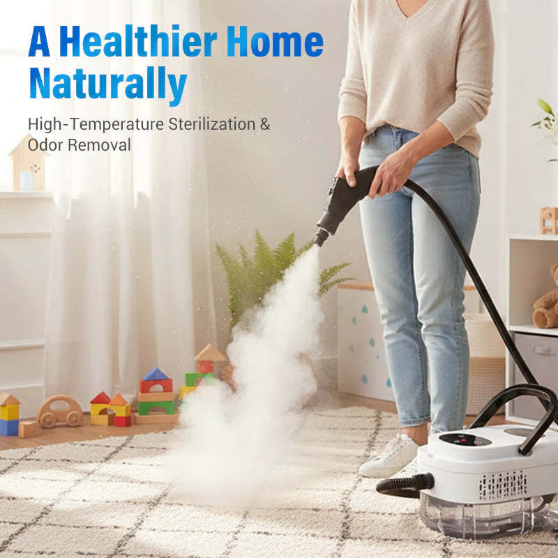 🥳2026 HOT SALE🥳💞50K+ SOLD!📢⏰ 50% OFF! High‑Temp Steam Cleaner – 105°C steam, 15s heat‑up. Kills 99.9% germs, no chemicals. 6 levels, large 1100ml tank. Multi‑surface magic! 🔥✨ - Image 6