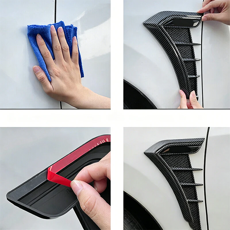 🏎️ 50% OFF When You Buy 2!🔥 Car Side Fender Vents Stickers – Sporty Design & Scratch Cover – Universal TPU Decorative Trim ✨ - Image 4