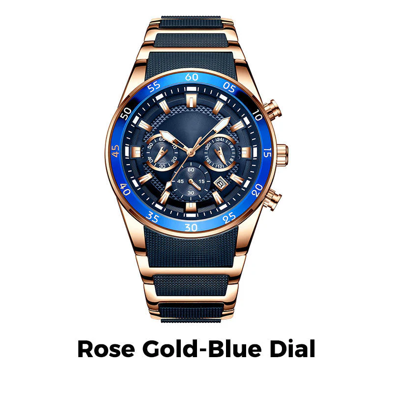 ⌚ 50% OFF NOW! ✨ Men's Waterproof Multifunctional Quartz Watch – Chronograph Design, Luminous Hands & Stainless Steel 🌊 - Image 10