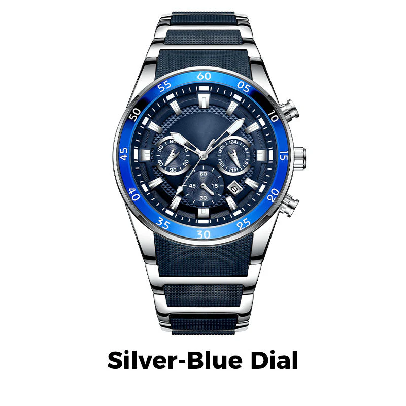 ⌚ 50% OFF NOW! ✨ Men's Waterproof Multifunctional Quartz Watch – Chronograph Design, Luminous Hands & Stainless Steel 🌊 - Image 13
