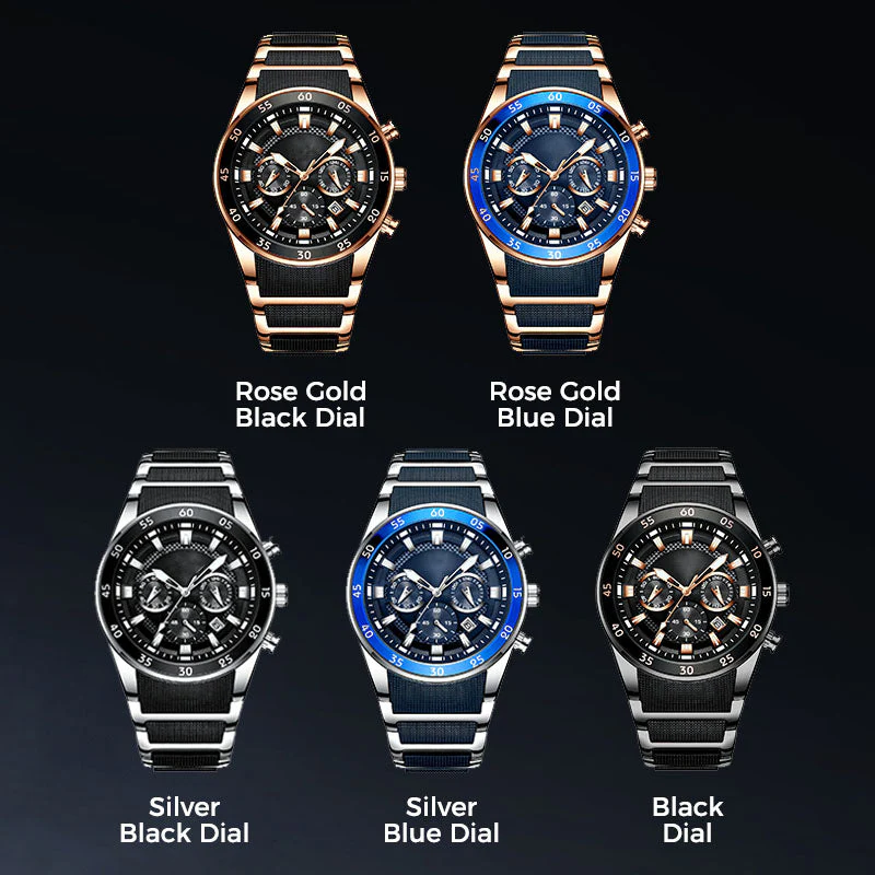 ⌚ 50% OFF NOW! ✨ Men's Waterproof Multifunctional Quartz Watch – Chronograph Design, Luminous Hands & Stainless Steel 🌊 - Image 8