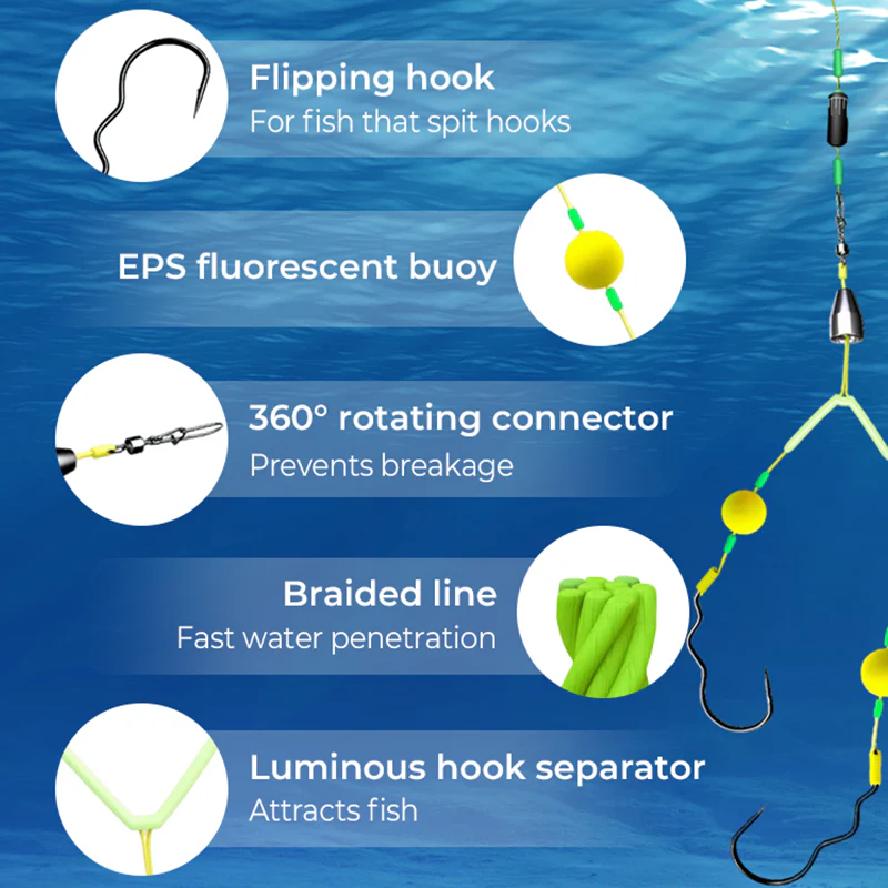 🔥🔥Buy 3 Get 2 Free 🎁Reverse Bottom Fishing Rig Hook - Image 5