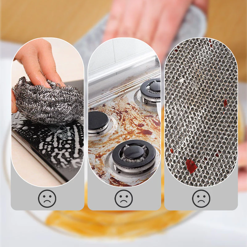Double-Side Scratch-Free Wire Dishcloth - Image 2