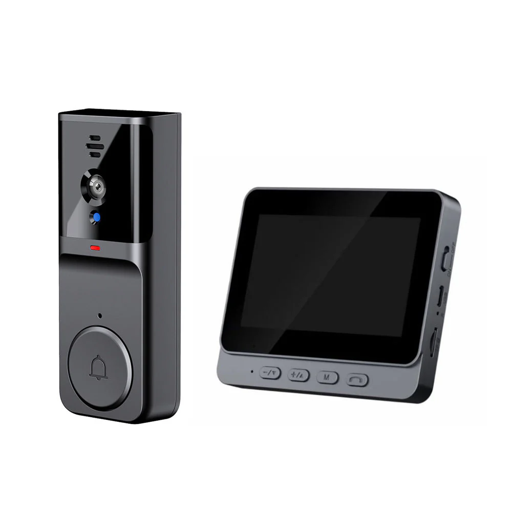 Wireless doorbell camera: 1080P, 170° angle, 4.3-inch screen, IPX65 outdoor waterproof rating, night vision - Image 3