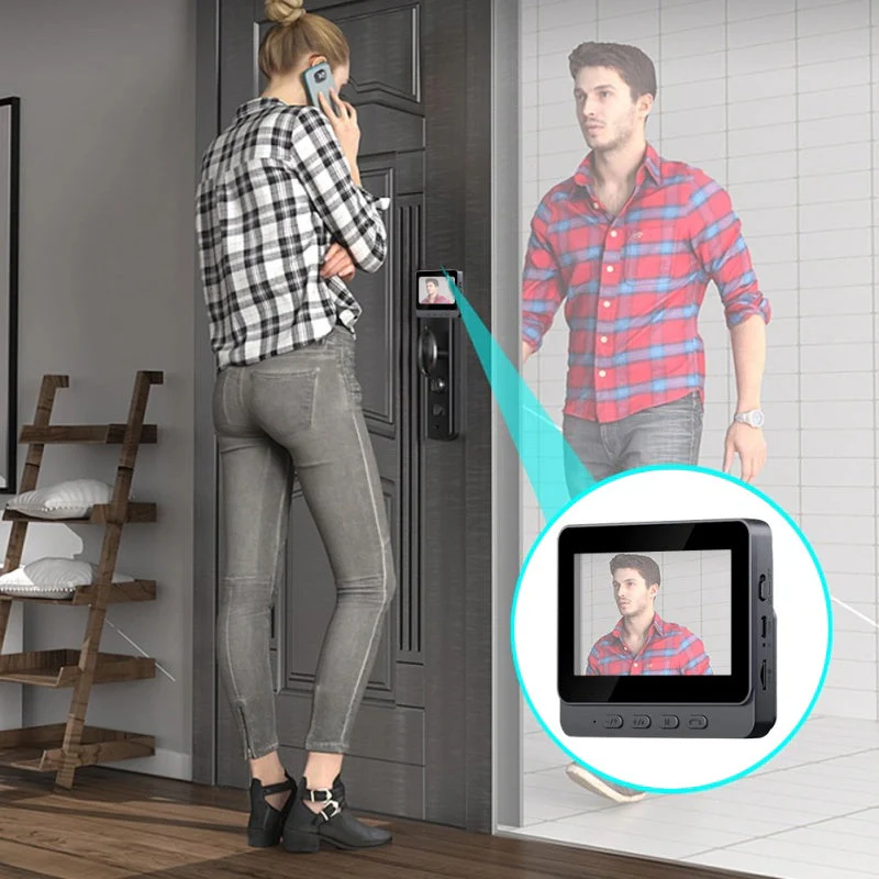 Wireless doorbell camera: 1080P, 170° angle, 4.3-inch screen, IPX65 outdoor waterproof rating, night vision - Image 5