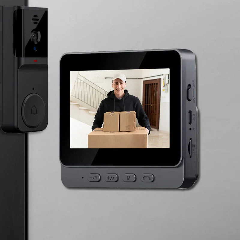 Wireless doorbell camera: 1080P, 170° angle, 4.3-inch screen, IPX65 outdoor waterproof rating, night vision - Image 6