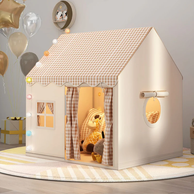 🏰 LIMITED-TIME 50% OFF! ✨ Dream Play Tent for Kids – Fairy Lights, Roomy Interior, Gingham Style 🌟 - Image 10