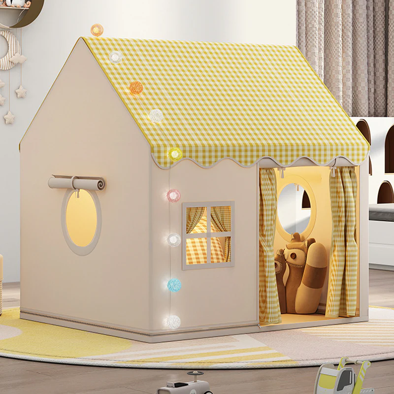 🏰 LIMITED-TIME 50% OFF! ✨ Dream Play Tent for Kids – Fairy Lights, Roomy Interior, Gingham Style 🌟 - Image 12