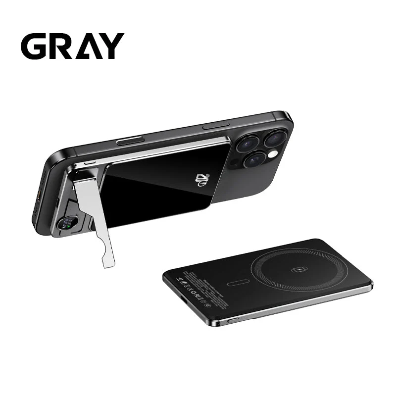 💯 Ultra Thin Magnetic Portable Charger with Stand - Image 10