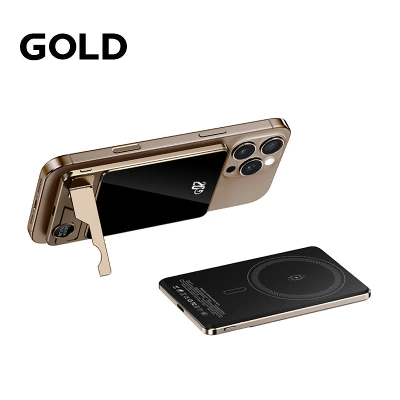 💯 Ultra Thin Magnetic Portable Charger with Stand - Image 9