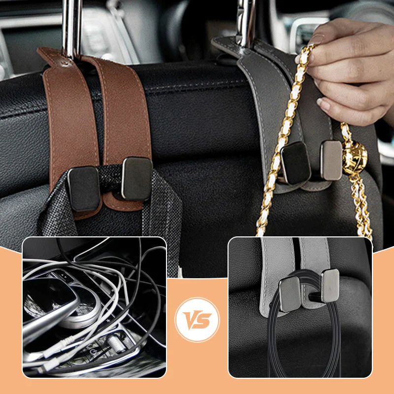 Durable Car Seat Headrest Hook Storage Organizer - Image 3