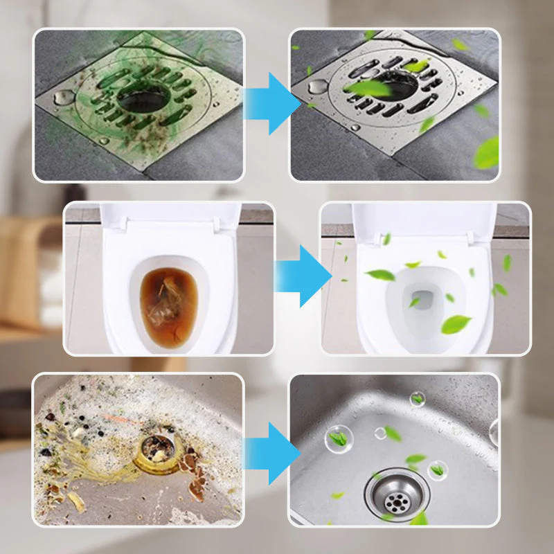 🔥50% OFF ❤️Powerful Cleaning Effervescent Tablets for Pipe, Fast Dissolve Hair Grease Clogs, Deodorizing Antibacterial Pipe Cleaner for Sink Toilet Floor Drain - Image 3