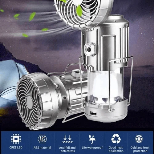 💎 -50% ON 6-IN-1 SOLAR CAMPING FAN & LIGHT! 💎 Retractable LED, Emergency Power & Waterproof🏕️☀️ - Image 7