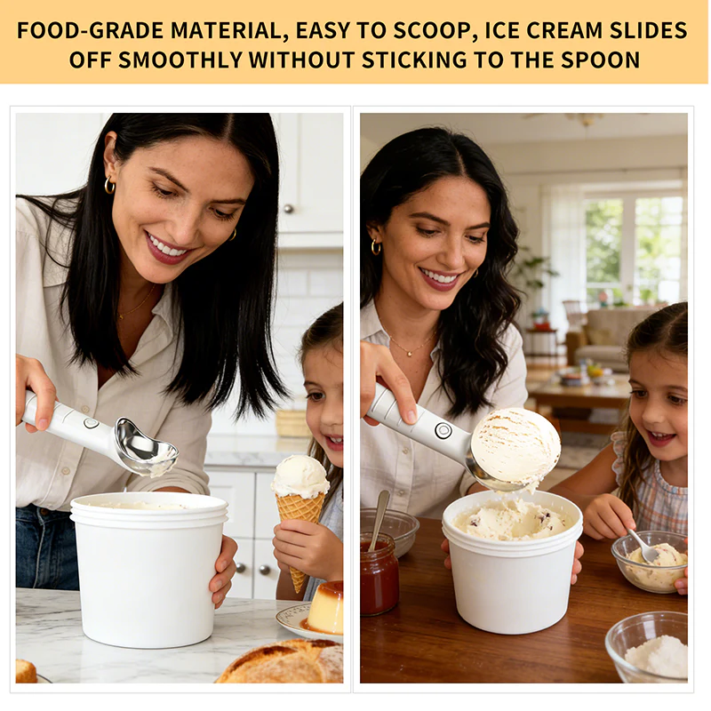 🥄 50% OFF NOW! ⚡ Electric Self-Melting Ice Cream Spoon – Heats Instantly, Smooth Scooping & Perfect for Effortless Dessert Enjoyment 🍦 - Image 4