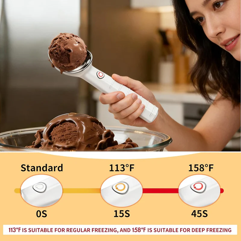 🥄 50% OFF NOW! ⚡ Electric Self-Melting Ice Cream Spoon – Heats Instantly, Smooth Scooping & Perfect for Effortless Dessert Enjoyment 🍦 - Image 5