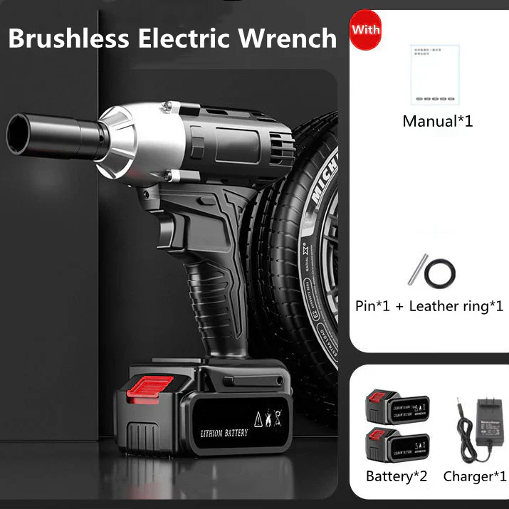 🔧50% OFF!⚡Cordless Brushless Impact Wrench 1/2 Inch, High Torque, 2x Battery Fast Charger🛠️ - Image 8