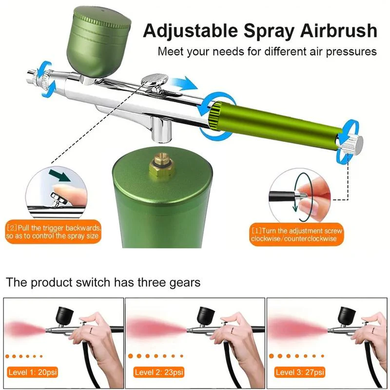 ⏳Time-Limited Special⏰Electric Airbrush Kit with Compressor - Image 3