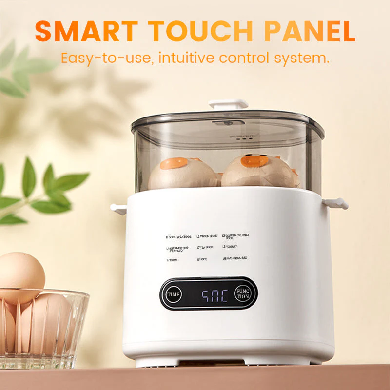 Mini Multi-Functional Egg Cooker Set with Smart Touch Panel - Image 5