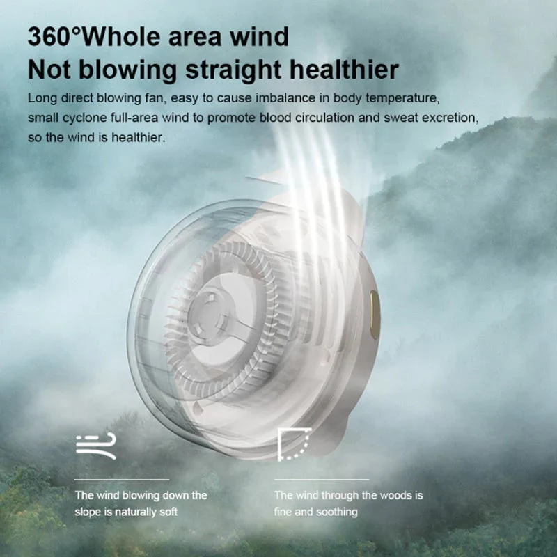 Small Whirlwind Clip Waist Neck Fan - Image 6