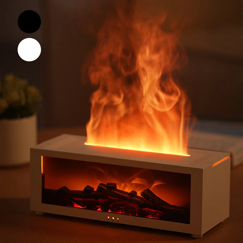 🔥 50% OFF – LAST DAY! 💦 Humidifier with fireplace effect – 7 LED colors and remote control, soothing atmosphere for home/office 🌙📦 - Image 4