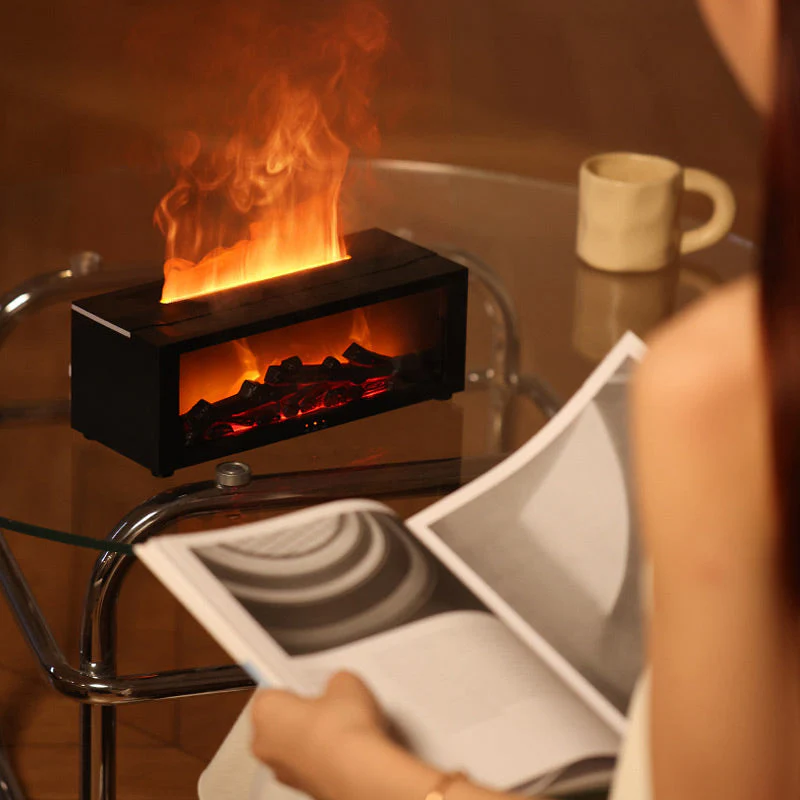 🔥 50% OFF – LAST DAY! 💦 Humidifier with fireplace effect – 7 LED colors and remote control, soothing atmosphere for home/office 🌙📦 - Image 6