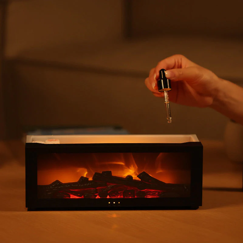 🔥 50% OFF – LAST DAY! 💦 Humidifier with fireplace effect – 7 LED colors and remote control, soothing atmosphere for home/office 🌙📦 - Image 7
