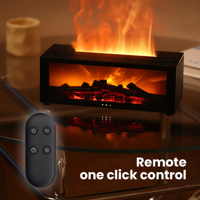 🔥 50% OFF – LAST DAY! 💦 Humidifier with fireplace effect – 7 LED colors and remote control, soothing atmosphere for home/office 🌙📦 - Image 9