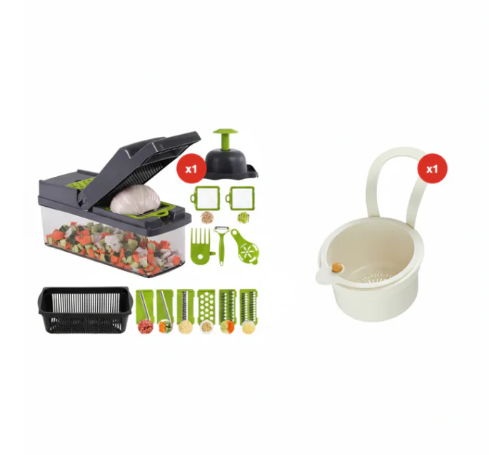 🎁 MOTHER’S DAY SALE 50% OFF!!! 🧑🍳Multi-Knife™ | Multi-function vegetable cutter | 16-piece set🥗 - Image 11