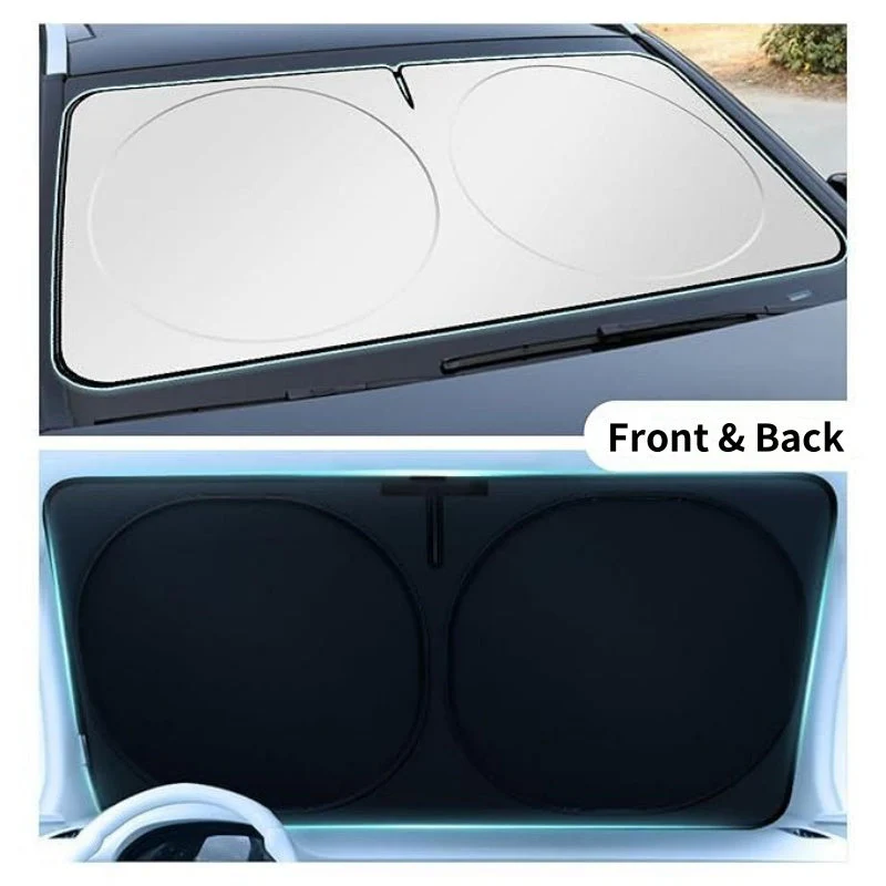 Foldable Car Windshield Sunshade with Storage Bag - Image 5